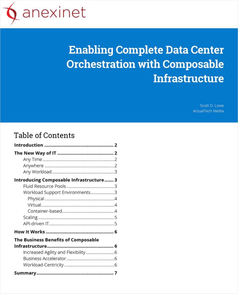 Enabling Complete Data Orchestration with Composable Infrastructure