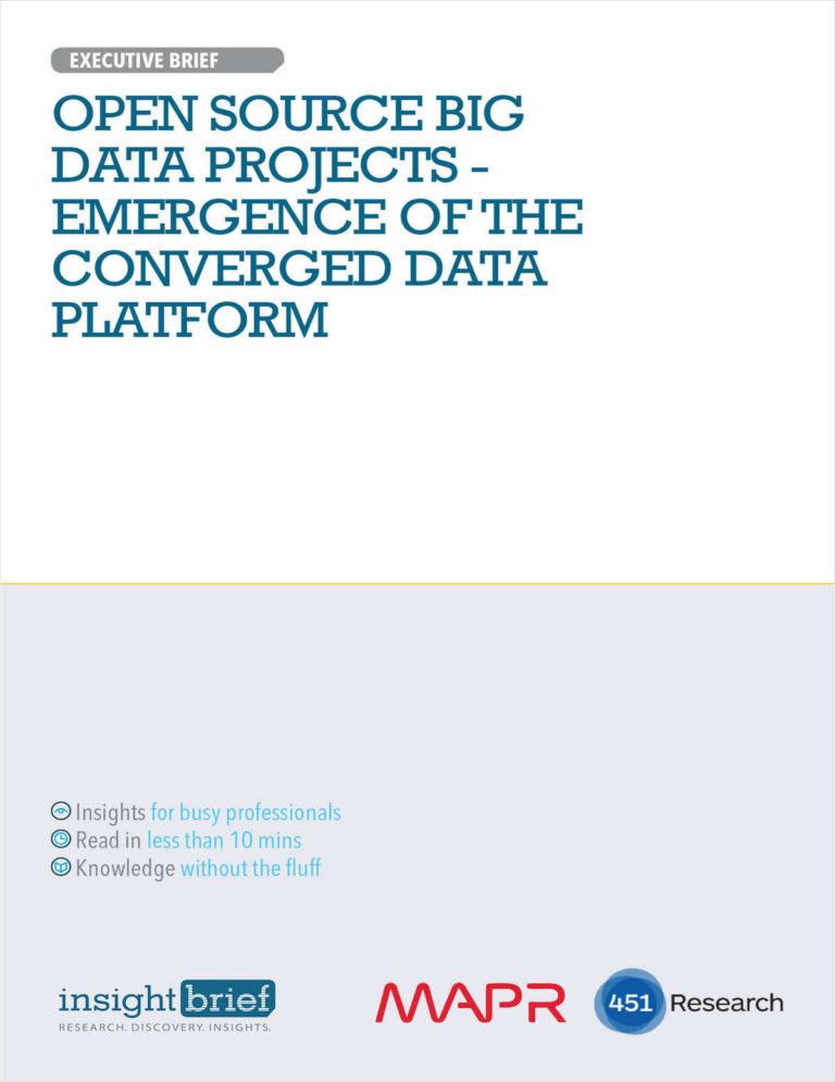 Open Source Big Data Projects – Emergence of the Converged Data Platform