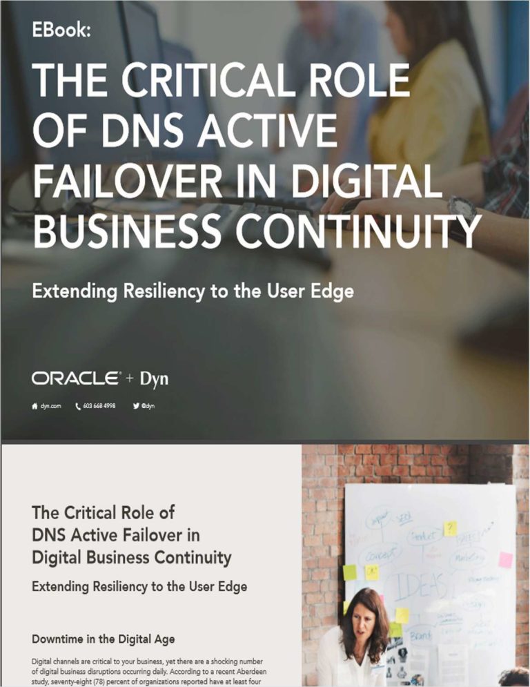 The Critical Role of DNS Active Failover in Digital Business Continuity
