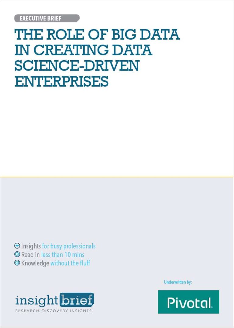 The Role of Big Data in Creating Data Science-Driven Enterprises