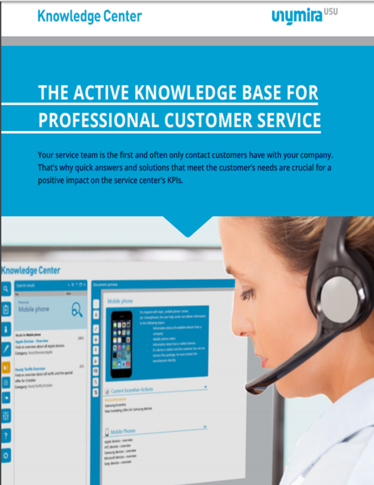 The active knowledge base for professional customer service
